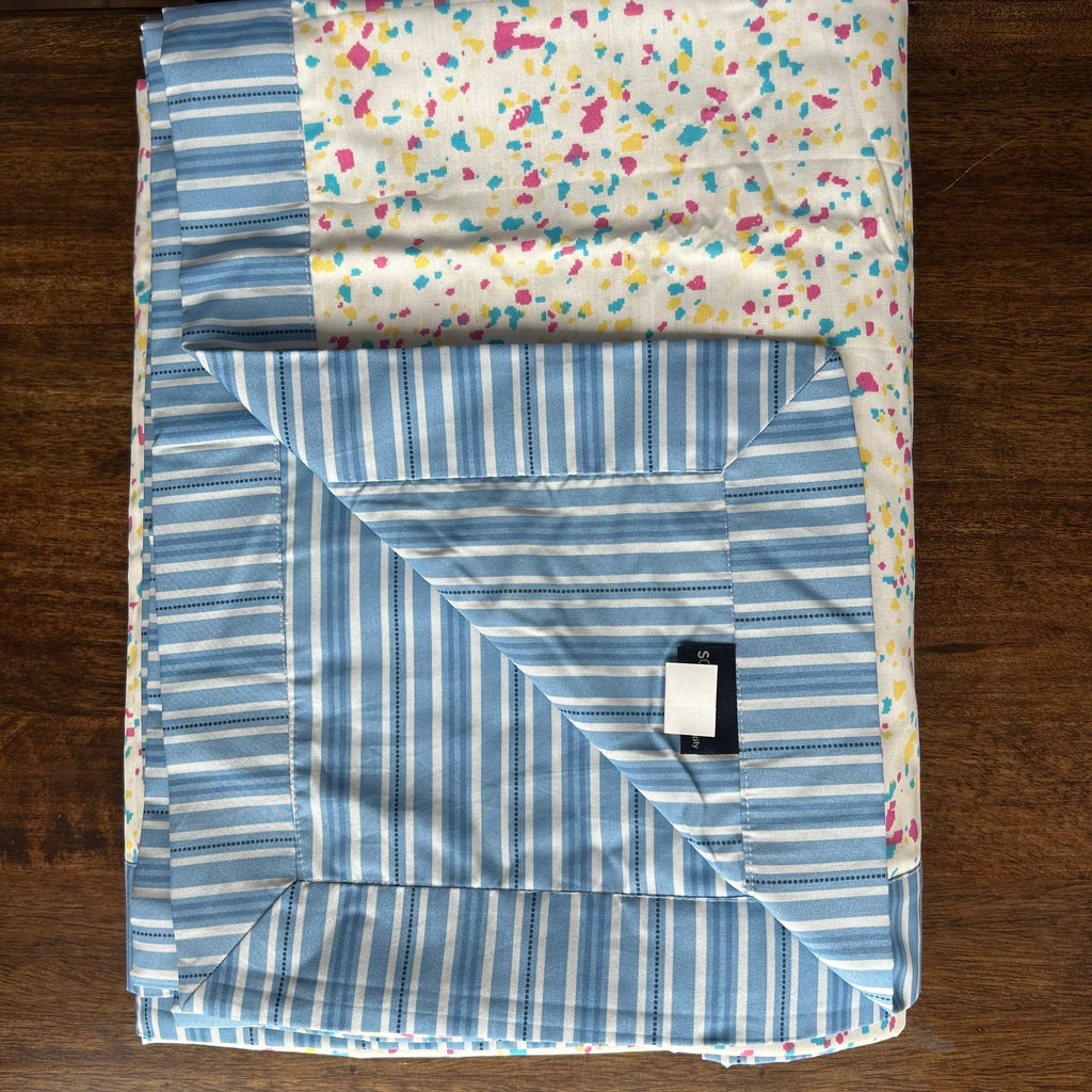 Sadyaska Double Bed Multi Color Printed Premium Pure Cotton Reversible 1 Pcs Dohar