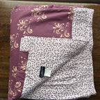 Sadyaska Double Bed Mauve Floral Printed Premium Pure Cotton Reversible 1 Pcs Dohar