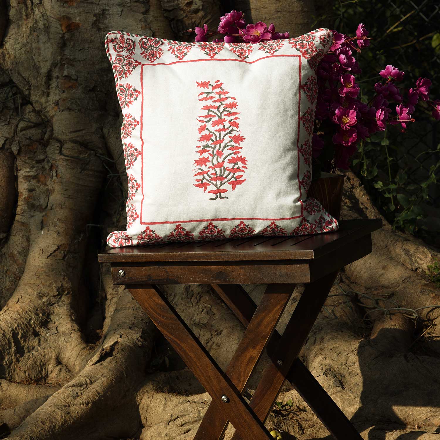 Sadyaska Ruh Hand Block Printed Ethnic … 1 Pcs Cushion Cover