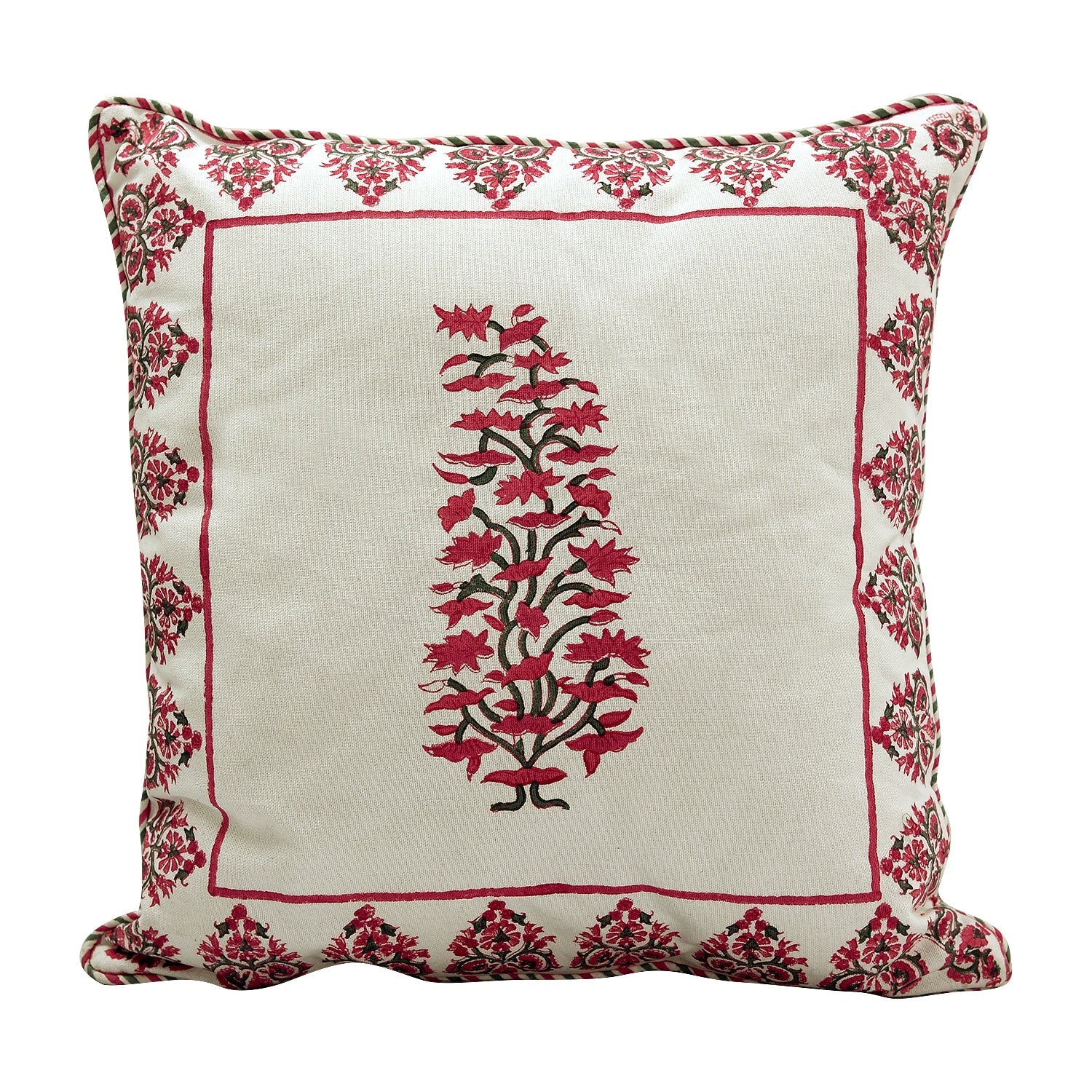 Sadyaska Ruh Hand Block Printed Ethnic … 1 Pcs Cushion Cover