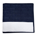 Sadyaska Navy Chambray Quilted 1 Pcs Bedspread