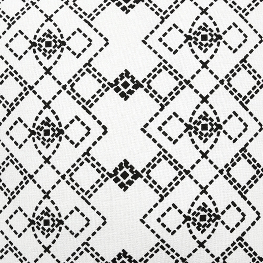 Sadyaska Black & White Luxurious Connectoline (16"X16") Dotted Geometric Print Pillow Case… 1 Pcs Cushion Cover