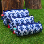 Sadyaska Handmade Block Print Coins & Purse Cosmetic Jewelry Pouches Set of 3 1 Pcs Product