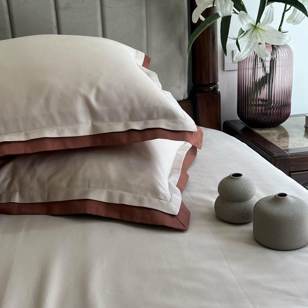 Sadyaska Buff Terracotta Duplex 1 Pcs Bedsheet