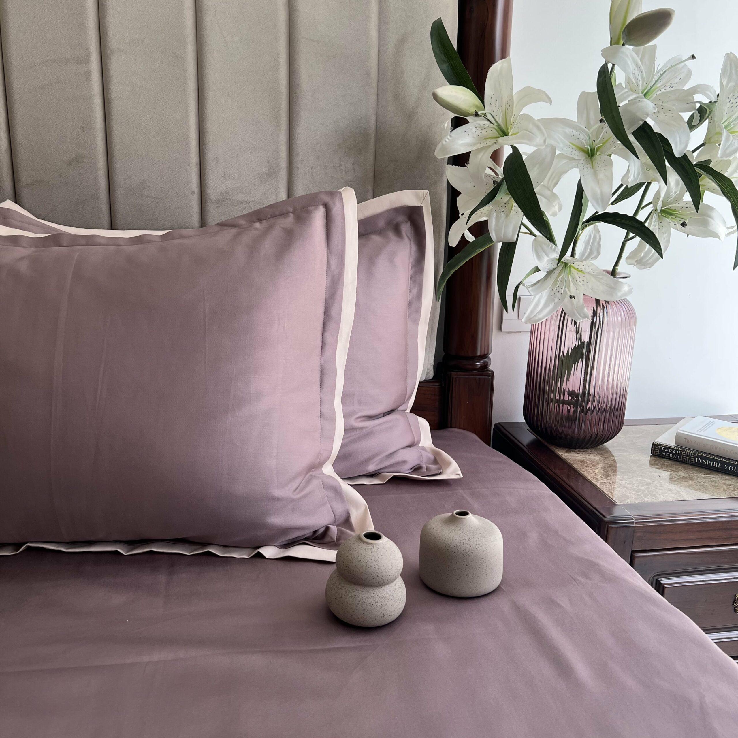Sadyaska Old Rose Buff Duplex 1 Pcs Bedsheet