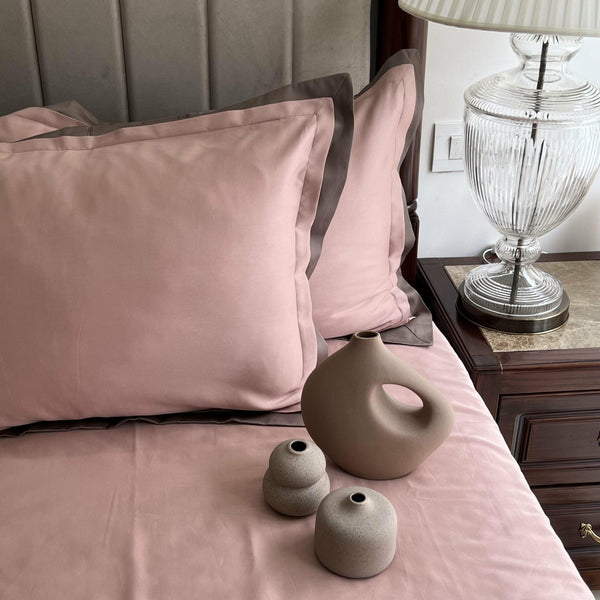 Sadyaska Rose Taupe Duplex 1 Pcs Bedsheet