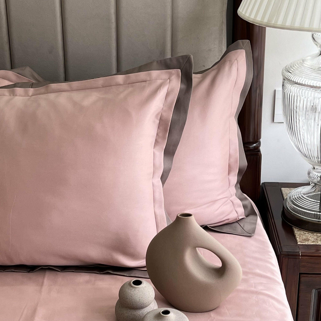 Sadyaska Rose Taupe Duplex 1 Pcs Bedsheet