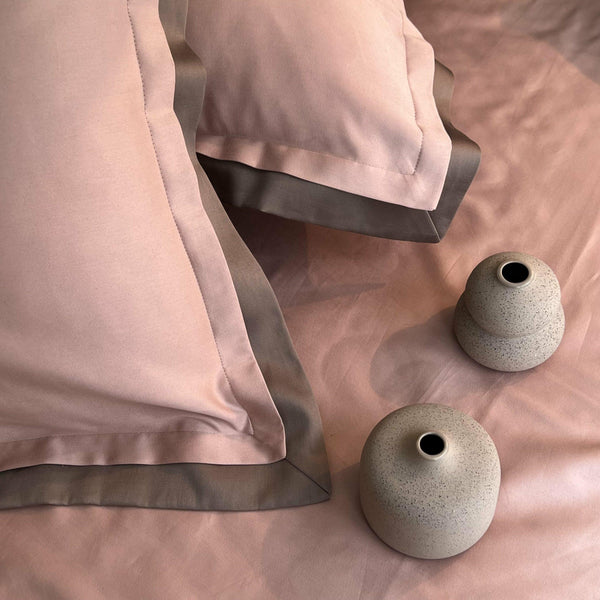 Sadyaska Rose Taupe Duplex s (Set of 2) 1 Pcs Pillow Cover
