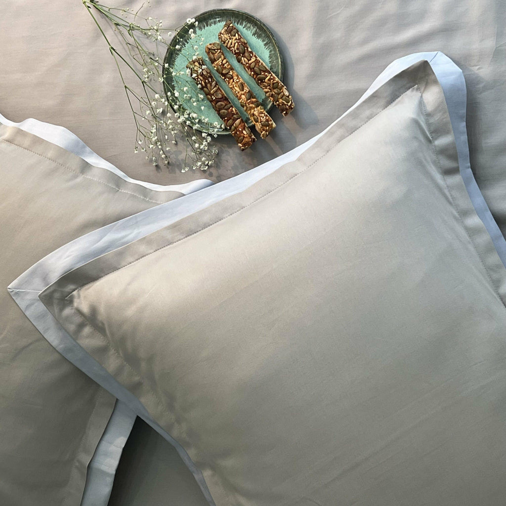 Sadyaska Silver Smoke Blue Duplex 1 Pcs Bedsheet