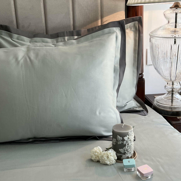 Sadyaska Sage Green Elephant Grey Duplex s (Set of 2) 1 Pcs Pillow Cover