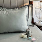 Sadyaska Sage Green Elephant Grey Duplex 1 Pcs Bedsheet