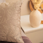 Sadyaska Decorative Dandelion Silver Velvet 16x16 1 Pcs Cushion Cover