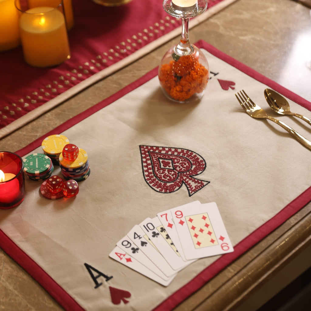 Sadyaska Deal and Dine Embroidered Set 13 Pcs Table Linen