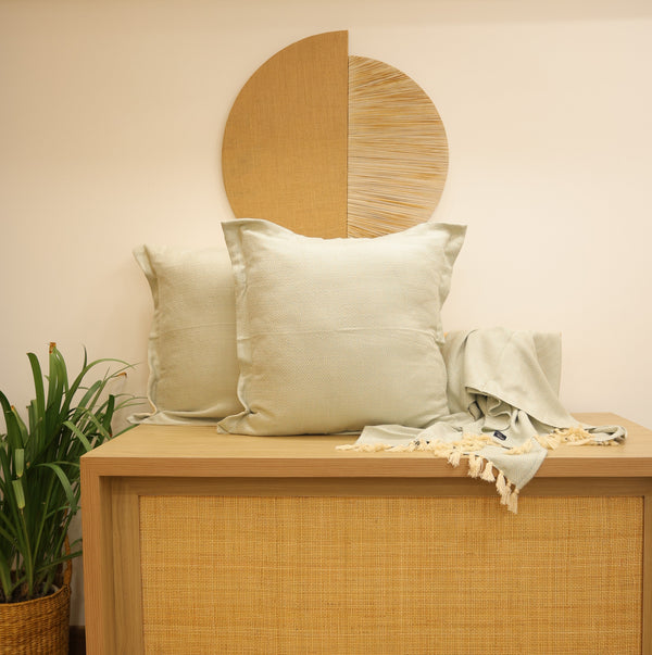 Sadyaska Diamond Mist Woven Throw with s 1 Pcs Euro Sham