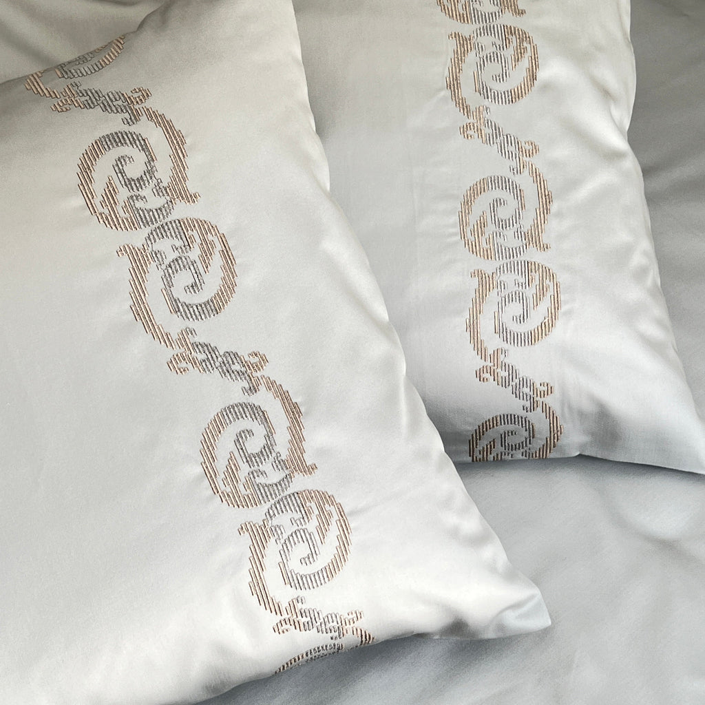 Sadyaska 600TC Cotton Diana Pearl Grey Beyond Set 1 Pcs Bedsheet