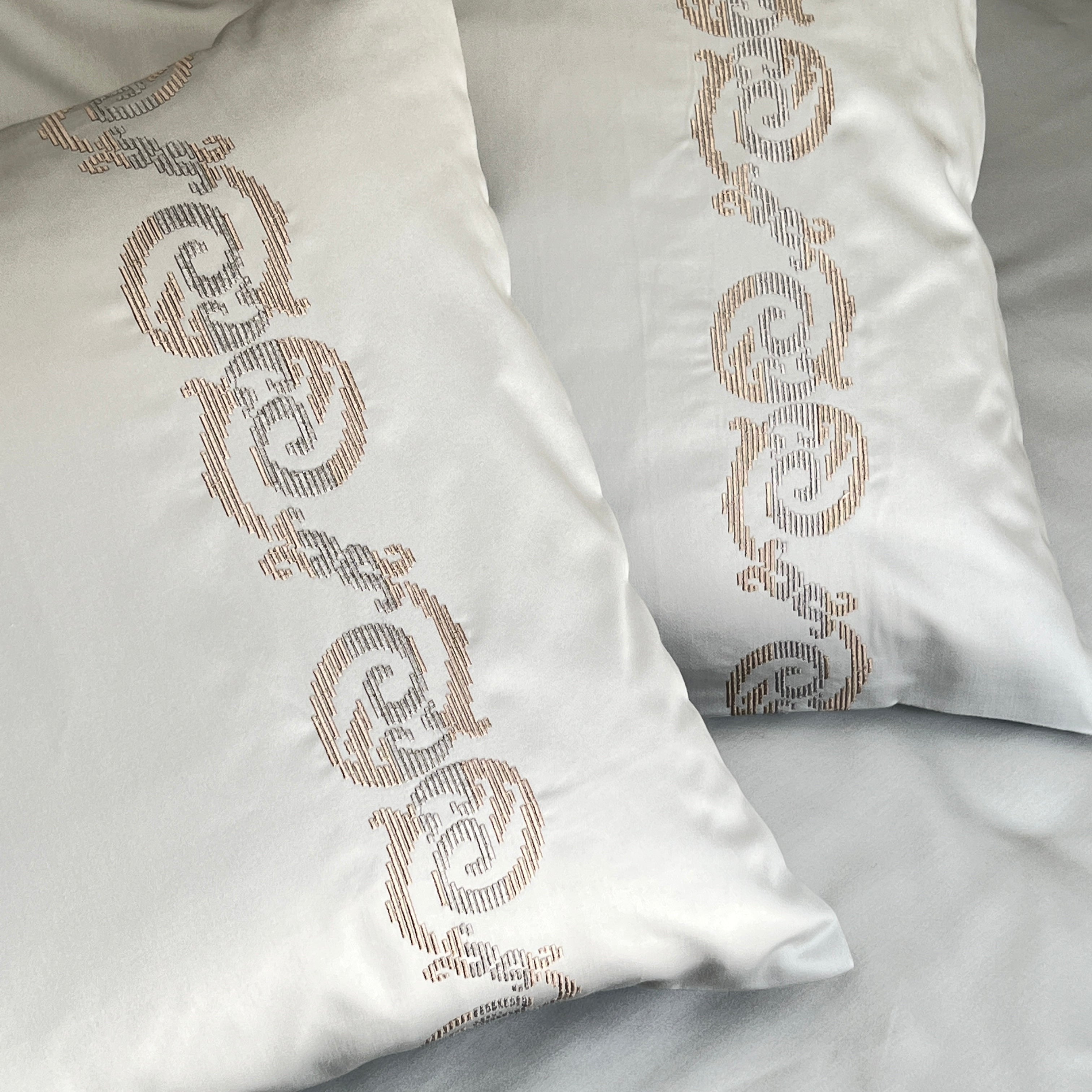 Sadyaska 600TC Cotton Diana Pearl Grey Beyond Set 1 Pcs Bedsheet