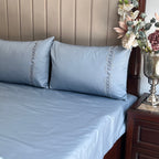 Sadyaska 600TC Cotton Diana Sea Blue Beyond Set 1 Pcs Bedsheet