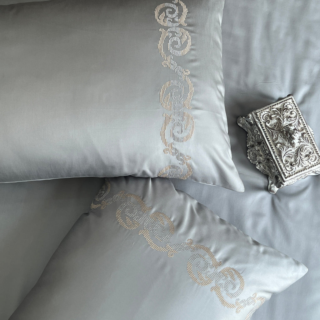Sadyaska 600TC Cotton Diana Steel Grey Beyond Set 1 Pcs Bedsheet