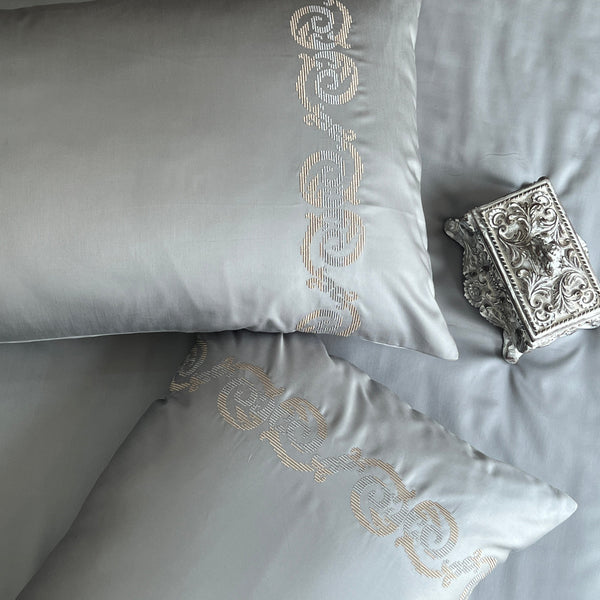Sadyaska 600TC Cotton Diana Steel Grey Beyond Set 1 Pcs Bedsheet