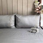 Sadyaska 600TC Cotton Diana Steel Grey Beyond Set 1 Pcs Bedsheet