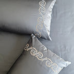 Sadyaska 600TC Cotton Diana Titanium Grey Beyond Set 1 Pcs Bedsheet