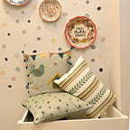 Sadyaska Dotty Dreams Sage Green and Turquoise Kids 9 Pcs Bedding Set