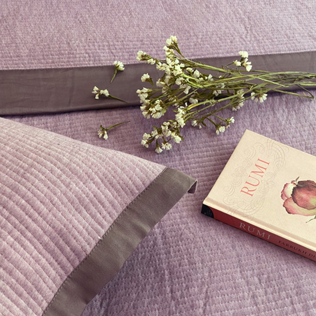 Sadyaska Streak Lavender Reversible Bed Cover 1 Pcs Product