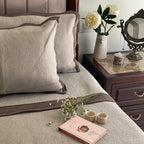 Sadyaska Streak Powder Grey Reversible Bed Cover 1 Pcs Product