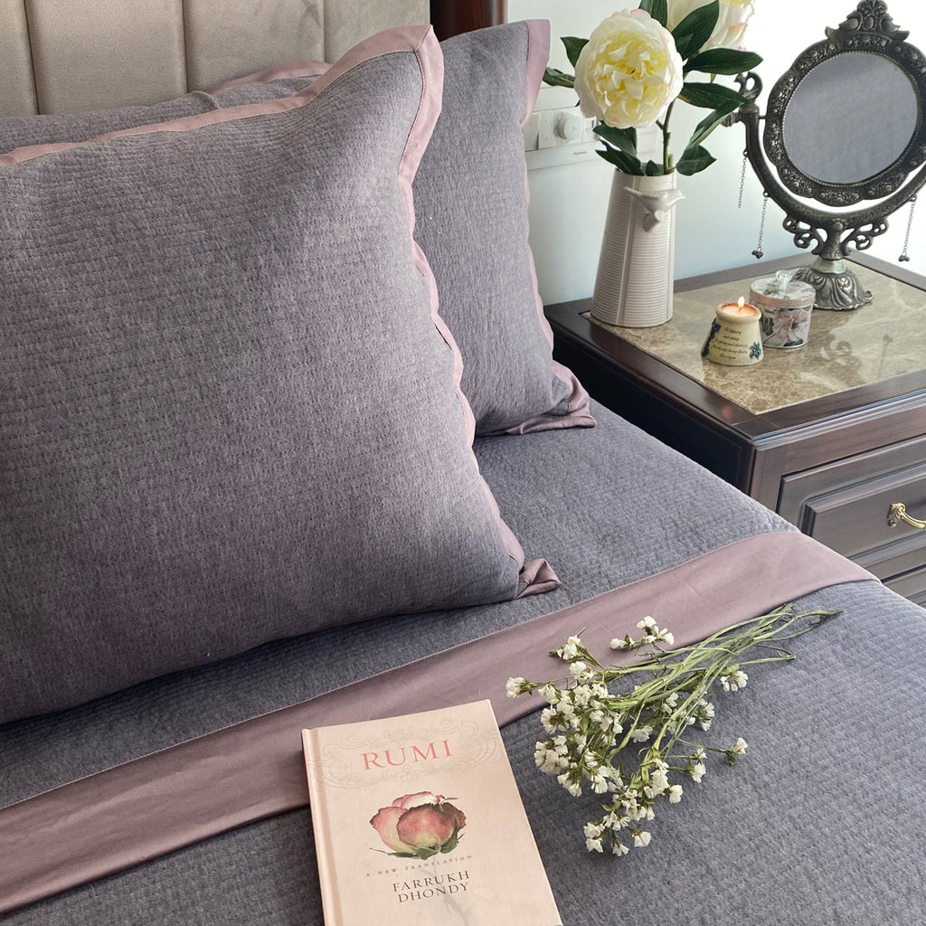 Sadyaska Streak Steel Grey Reversible Bed Cover 1 Pcs Product