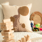 Sadyaska Wild Wonders Oats Beige and Ivory Kids 10 Pcs Bedding Set
