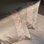 Sadyaska Evara Taupe Embroidered s (Set of 2) 1 Pcs Pillow Cover