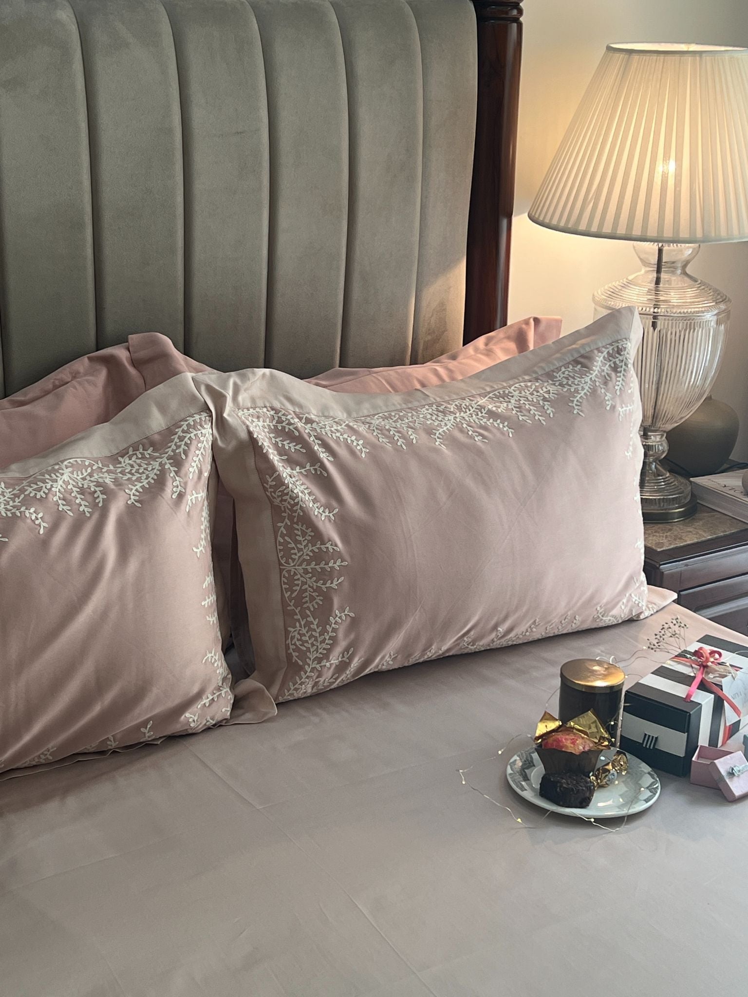 Sadyaska Faith Rose Buff Desire Cotton Set 5 Pcs Bedsheet