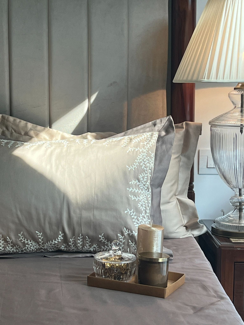 Sadyaska Faith Sand Taupe Desire Cotton Set 5 Pcs Bedsheet