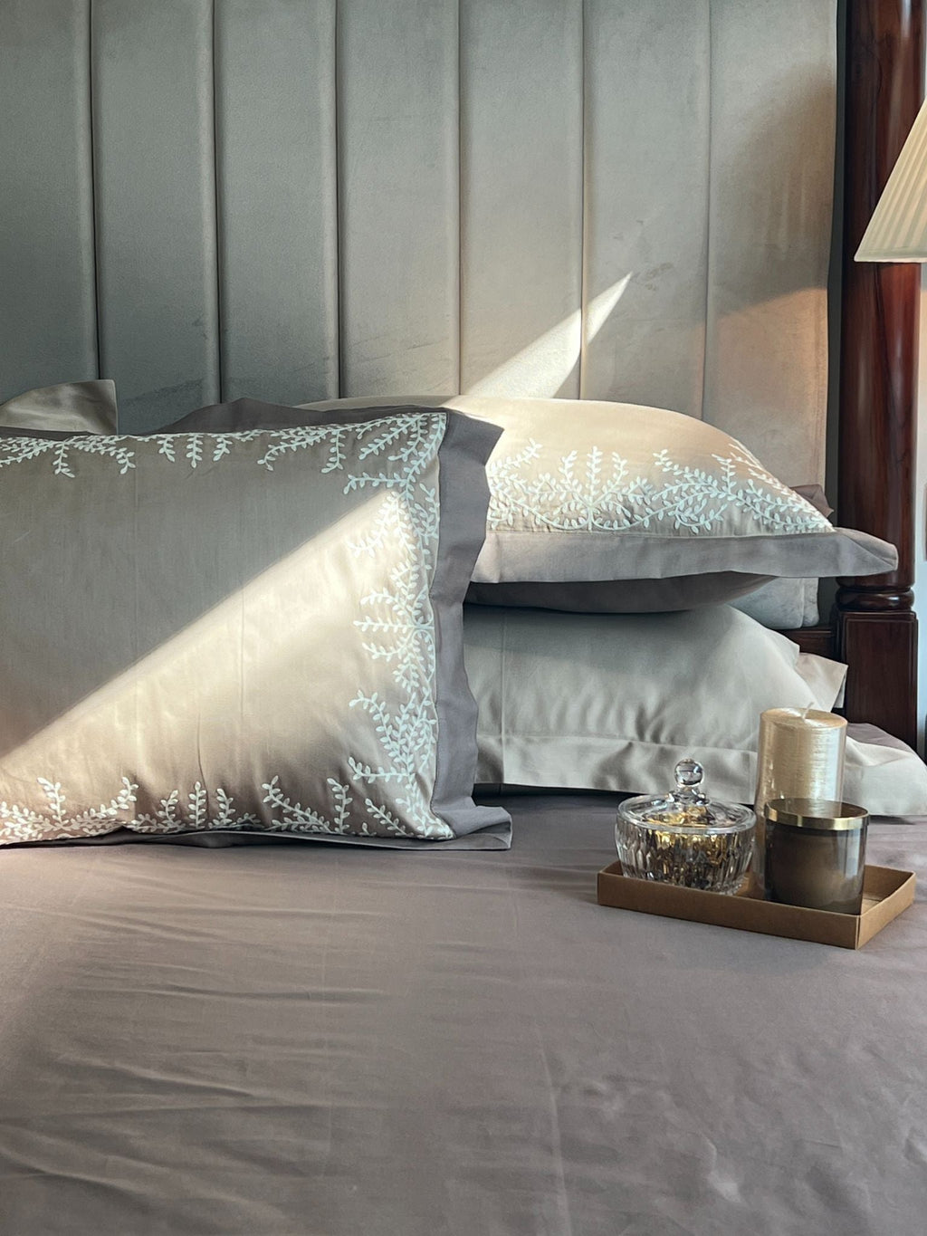 Sadyaska Faith Sand Taupe Desire Cotton Set 5 Pcs Bedsheet