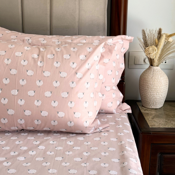 Sadyaska Rose Fluffy Flock Printed 1 Pcs Bedsheet