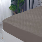 Sadyaska Microfibre ed Waterproof Fitted Grey Mattress Protector 1 Pcs Quilt