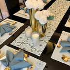 Sadyaska Geo Sage Green Set 13 Pcs Table Linen