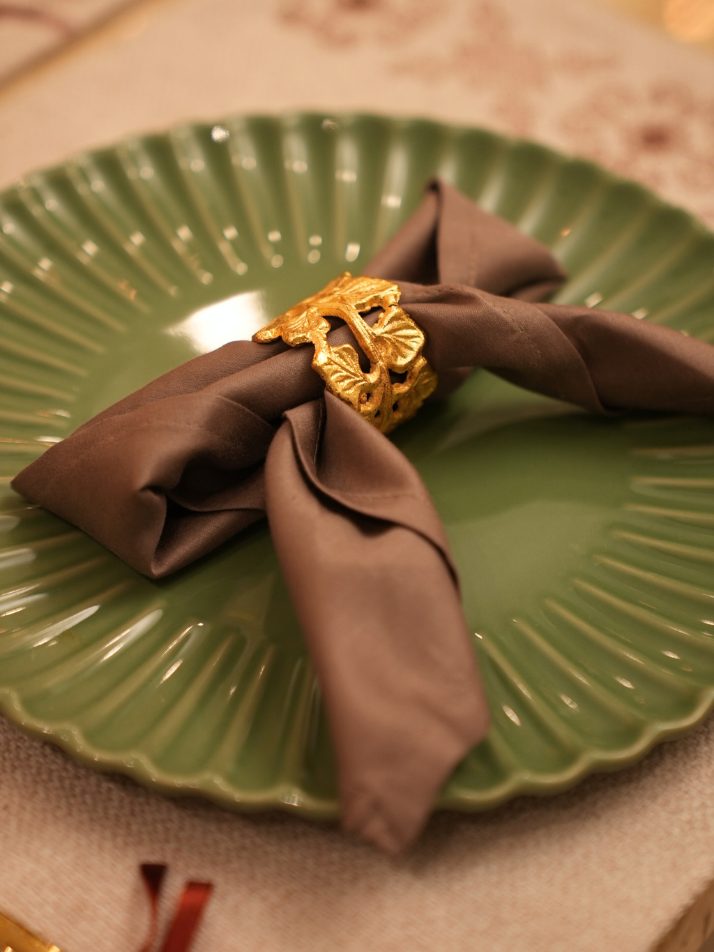 Sadyaska Auric Napkin Rings Set of Six 1 Pcs Product