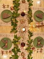 Sadyaska Geo Beige Table 1 Pcs Runner