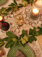 Sadyaska Geo Beige Set 13 Pcs Table Linen