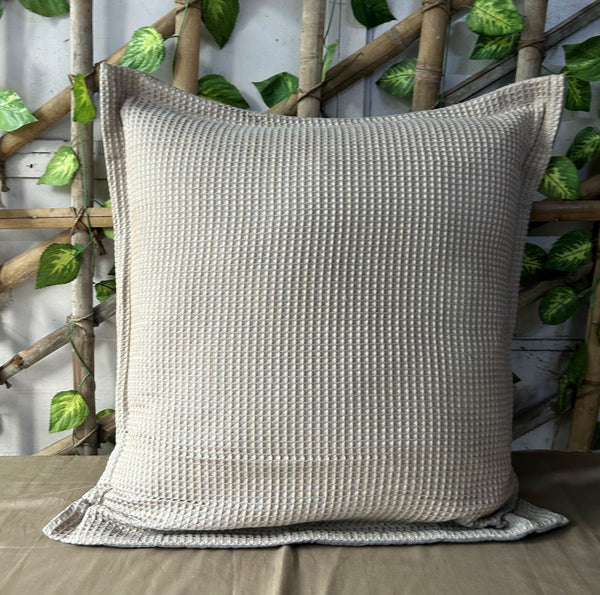 Sadyaska Honeycomb Slate Woven 1 Pcs Euro Sham