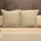 Sadyaska Herringbone Mist Woven Throw with s 1 Pcs Euro Sham