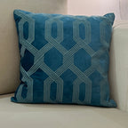 Sadyaska Decorative Arcade Emerald Velvet 16x16 1 Pcs Cushion Cover