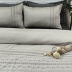 Sadyaska Lucas Beige Syona 1 Pcs Duvet Cover
