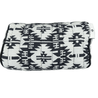 Sadyaska Black and White Cotton ed Wedding Jewelry Pouch / Cosmetic / Make Up Case Multifunction Storage 1 Pcs Quilt