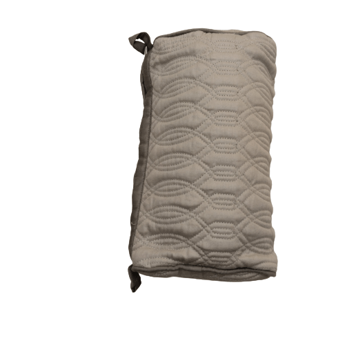 Sadyaska Beige Cotton Medium Size ed Wedding Jewelry Pouch / Cosmetic / Make Up Case Multifunction Storage 1 Pcs Quilt