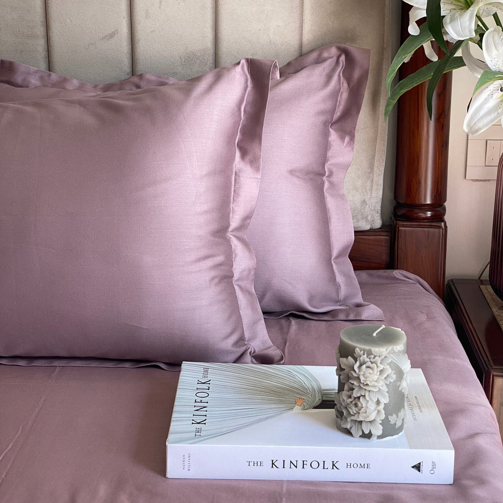 Sadyaska Luxe Old Rose 1 Pcs Bedsheet
