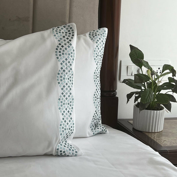 Sadyaska Curl Whites 1 Pcs Bedsheet