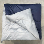 Sadyaska Smoke Blue and Navy 300TC Cotton Reversible Downfill 1 Pcs Quilt