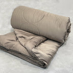 Sadyaska Taupe and Mocha 300TC Cotton Reversible Downfill 1 Pcs Quilt